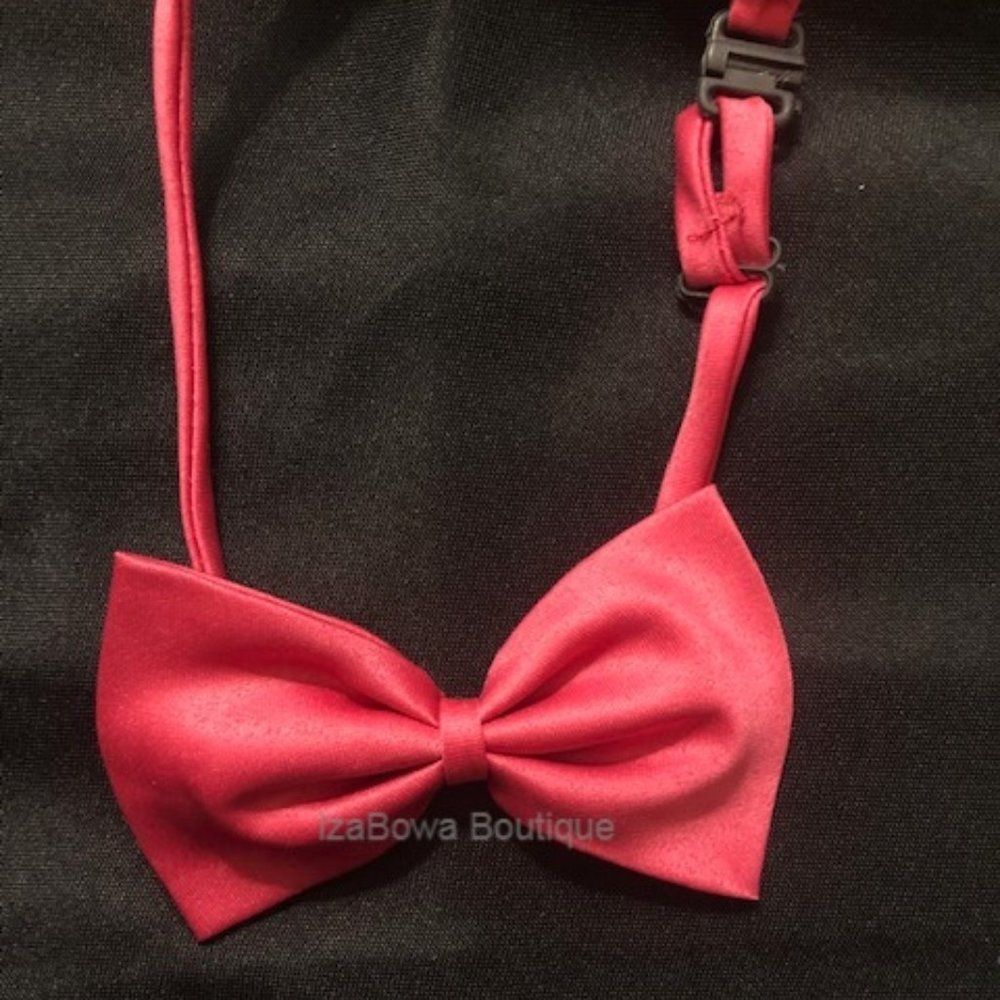 Hot Pink Cotton Bow Tie TY1125 NWT Boutique